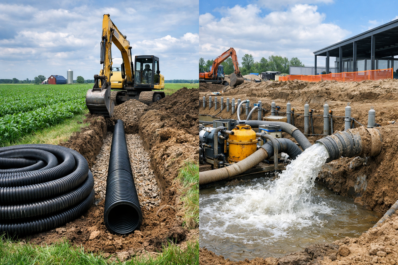 Drainage Vs Dewatering