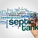 Septic,tank,word,cloud,concept,on,grey,background